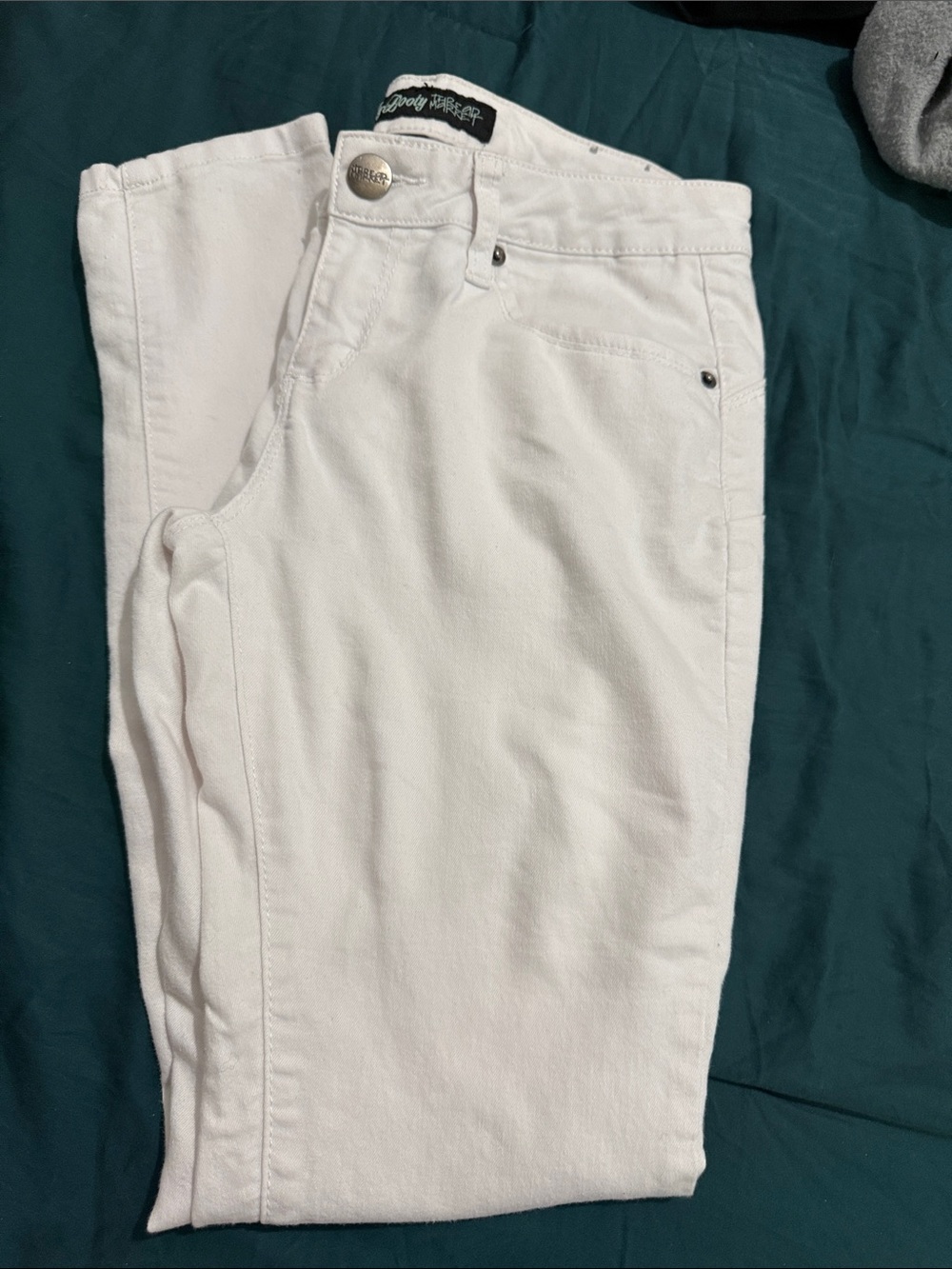 White Slim Chino Jeans by No Boundaries